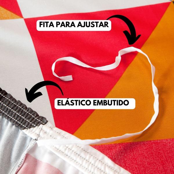 Imagem de Capa de Sofá Sem Braço Justa Estampada 1 80 m Com Fita de Ajuste