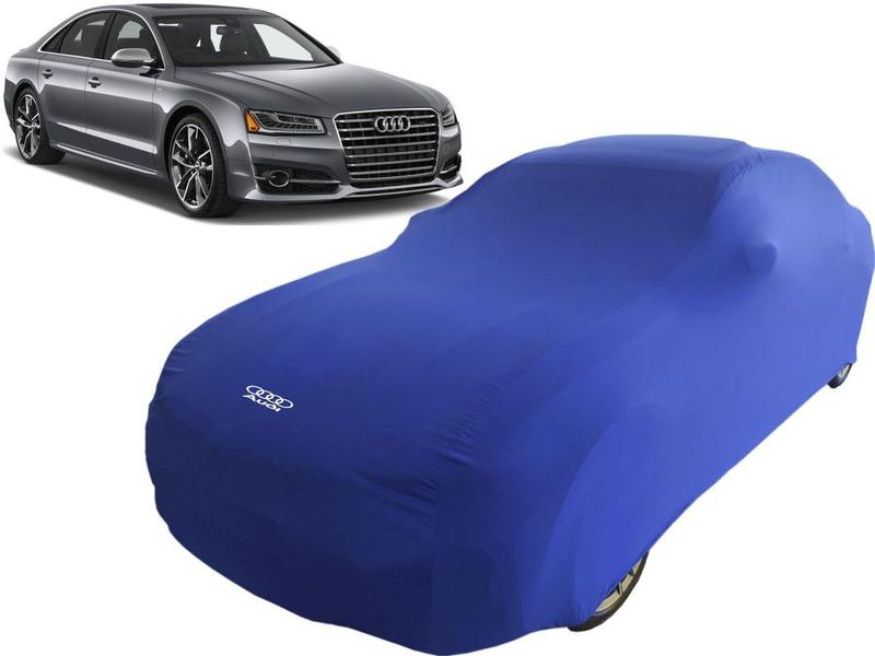 Imagem de Capa De Tecido Lycra Cor Azul Para Proteção Do Carro Audi A8