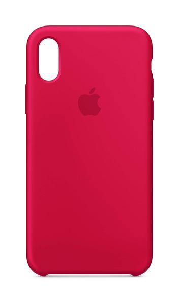 Capa de telefone Apple iPhone X de silicone (PRODUTO), cor VERMELHA