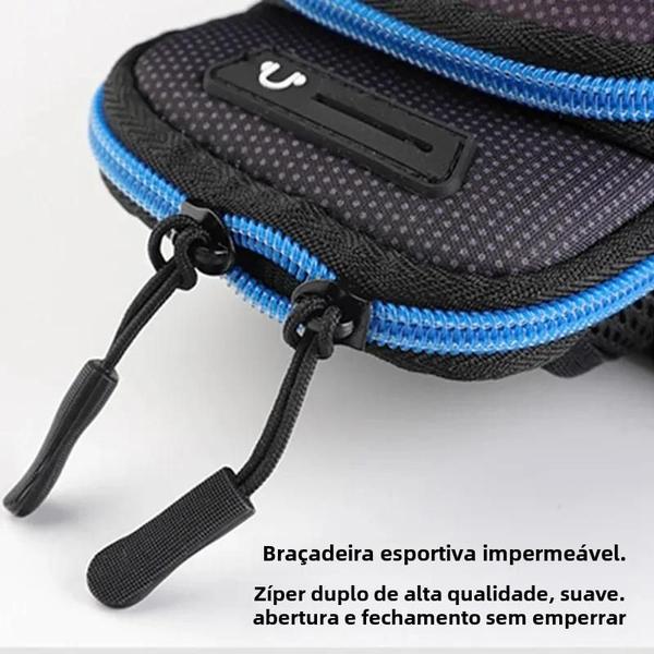 Imagem de Capa de Telefone com Braçadeira Esportiva Universal para Corrida - Suporte para Braço