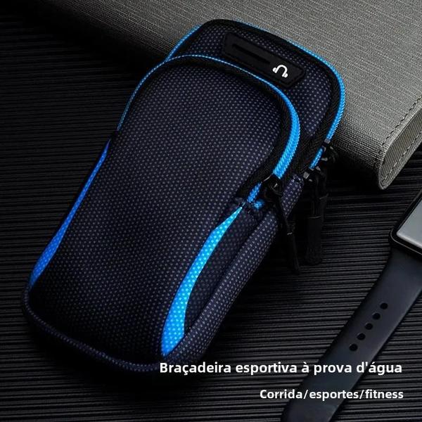 Imagem de Capa de Telefone com Braçadeira Esportiva Universal para Corrida - Suporte para Braço