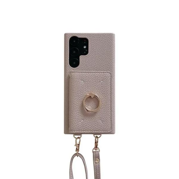 Imagem de Capa De Telefone Crossbody De Couro Para Samsung Galaxy S23 FE S24 Ultra A13 A22 A33 A53 Com Suporte