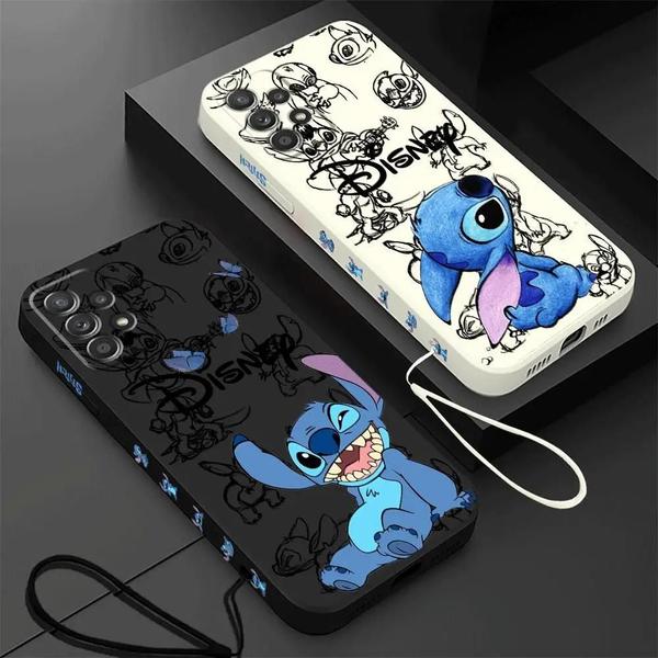 Imagem de Capa de Telefone Disney Stitch Baby para Samsung Galaxy A - Capa Líquida Quadrada