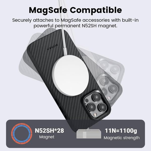 Imagem de Capa de telefone pitaka MageZ Case Pro 4 para iPhone 15 Pro Max