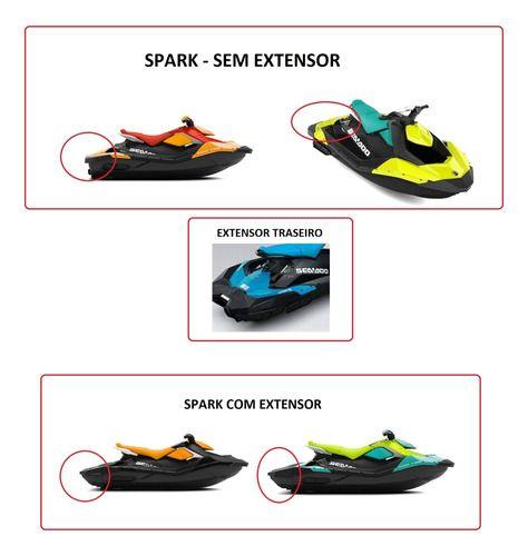 Capa De Viagem Para Jet Ski Spark - 3 Up - Sem Extensor - SPTS Imagem de Capa De Viagem Para Jet Ski Spark - 3 Up - Sem Extensor