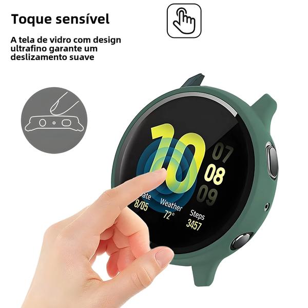 Imagem de Capa de Vidro Fosco com Cobertura Total para Samsung Galaxy Watch Active 2 (40mm/44mm)