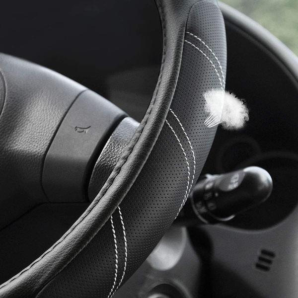 Imagem de Capa de volante Elantrip Sport Leather Universal Black