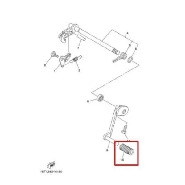 Imagem de Capa do Pedal de Câmbio Original Yamaha 1EGE811301