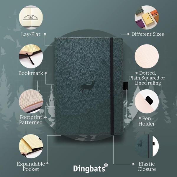 Imagem de Capa dura de couro PU A4 para notebook Dingbats* Wildlife Dotted