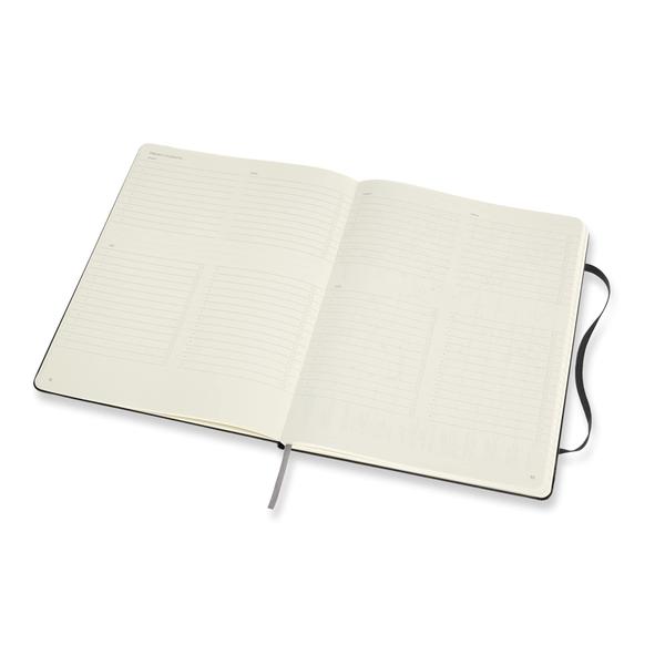 Imagem de Capa dura preta para notebook Moleskine Professional XL