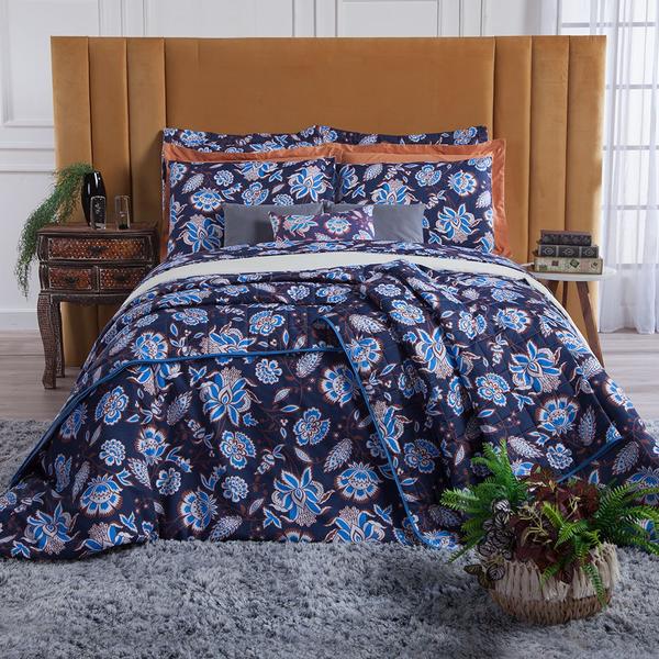 Imagem de Capa Duvet Essencialle solteiro Boho Blue