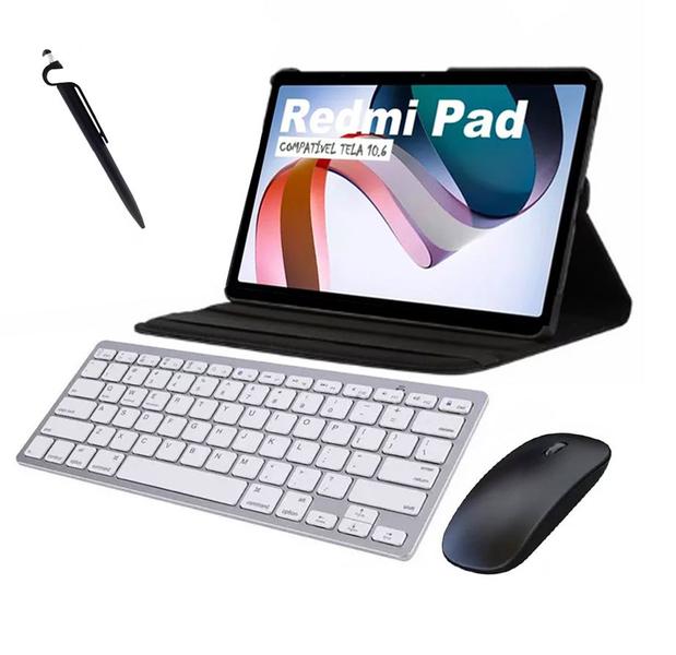 Imagem de Capa e Teclado+ Mouse Para Tablet Red. Pad 10.6"+ Película