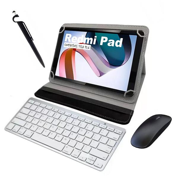 Imagem de Capa e Teclado+ Mouse Para Tablet Red Pad 10.6"+ Película