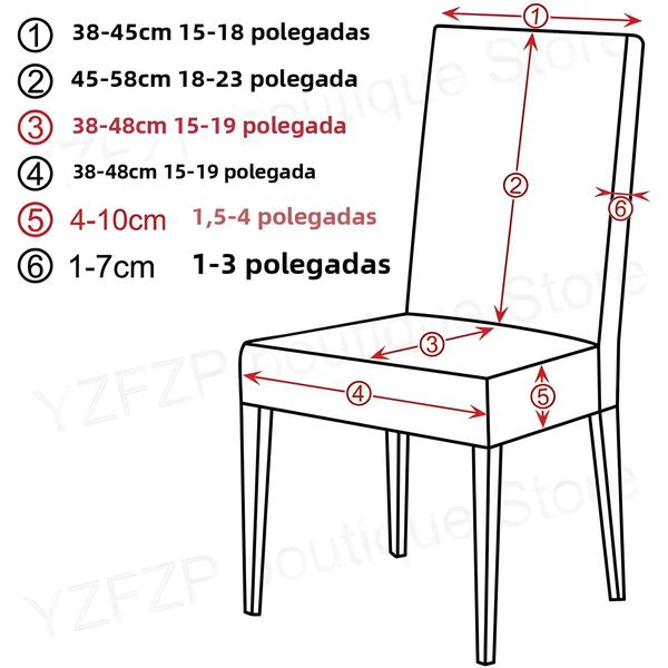 Imagem de Capa Elástica para Cadeira - Tamanho Universal para Sala de Jantar e Casa