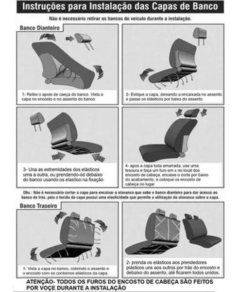 Imagem de Capa em tecido origina/grosso Banco carro Prisma 2016/17/18/19