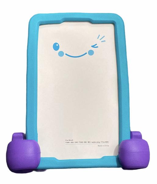 Imagem de Capa Emborrachada Suporte Infantil p/ tablet Samsung Galaxy A7 lite T220 T225 8.7" + Película Vidro