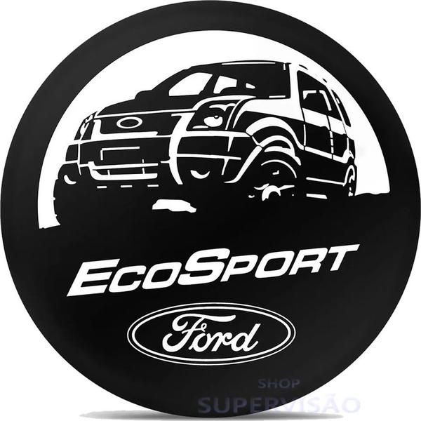 Imagem de Capa Estepe Eco Sport Ford Aro 13 Ao 16 Com Cadeado Cabo