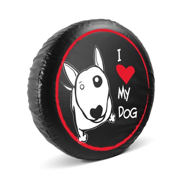 Capa Estepe Samurai Pneu 205/70 15 Love Dog Pet - COMIX Imagem de Capa Estepe Samurai Pneu 205/70 15 Love Dog Pet
