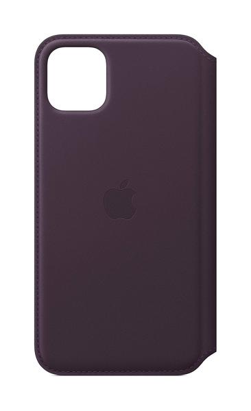 Capa Folio em couro Apple iPhone 11 Pro Max Beringela
