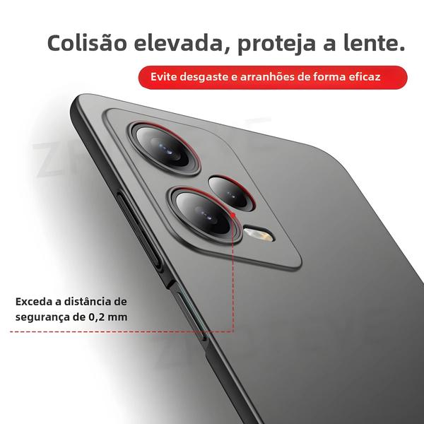 Imagem de Capa Fosca Fina para PC Rígido Xiaomi Poco - X5, X6, X4 Pro, X3, F3, F4 GT e F5