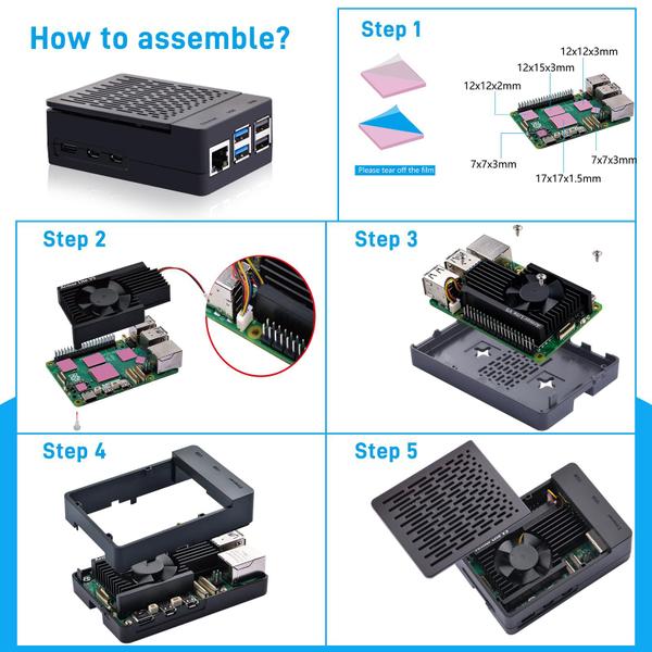 Imagem de Capa GeeekPi ABS com refrigerador Armor Lite V5 para Raspberry Pi 5