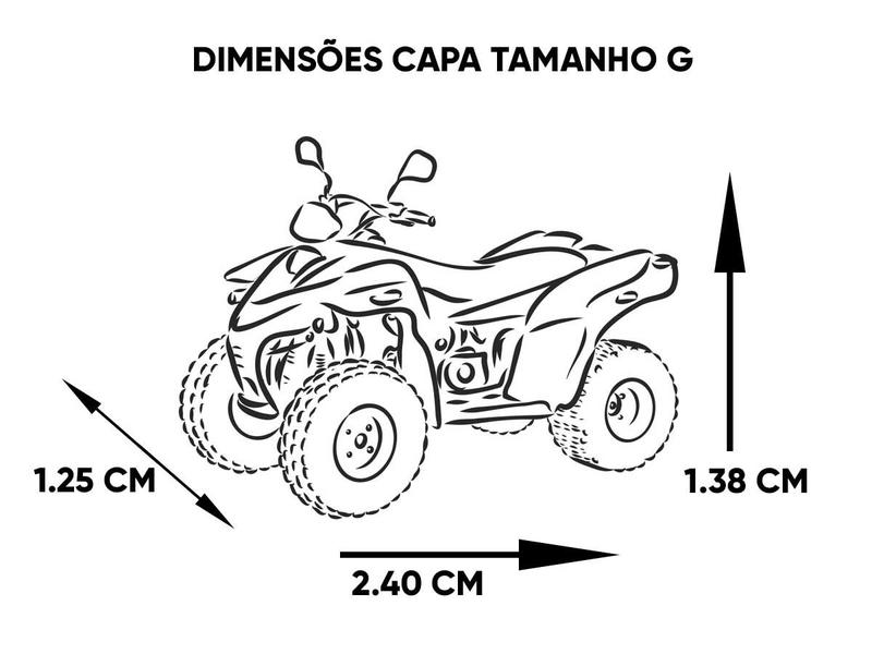 Imagem de Capa Impermeável Forrada Quadriciclo ATV Snarler