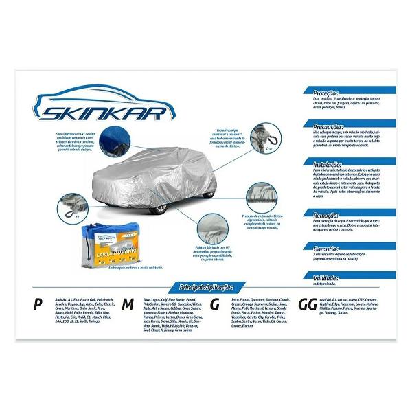 Imagem de Capa Impermeável Lona Proteção Uv Carro Tam M Bora Crossfox