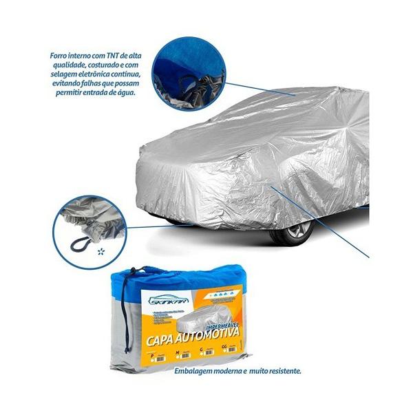 Imagem de Capa Impermeável Lona Proteção Uv Tam P Peugeot 206 207 208