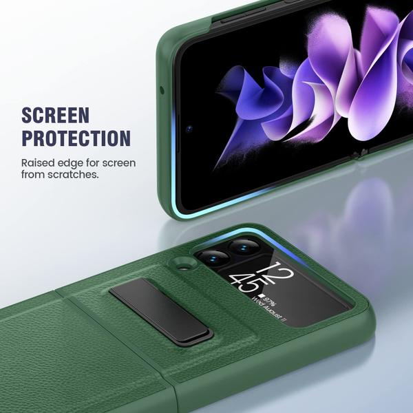 Imagem de Capa Kickstand Caka para Samsung Galaxy Z Flip 3 5G com protetor