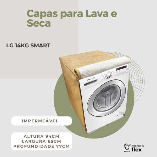 Imagem de Capa lava e seca lg 14kg smart impermeável flex