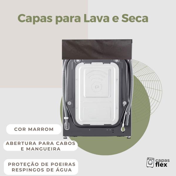 Imagem de Capa lava e seca midea 12,5kg wi-fi transparente flex