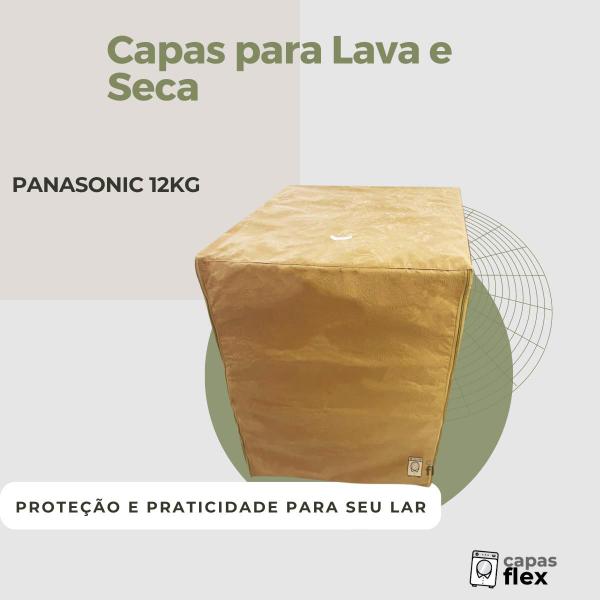 Capa lava e seca panasonic 12kg impermeável flex - Capas Flex Imagem de Capa lava e seca panasonic 12kg impermeável flex
