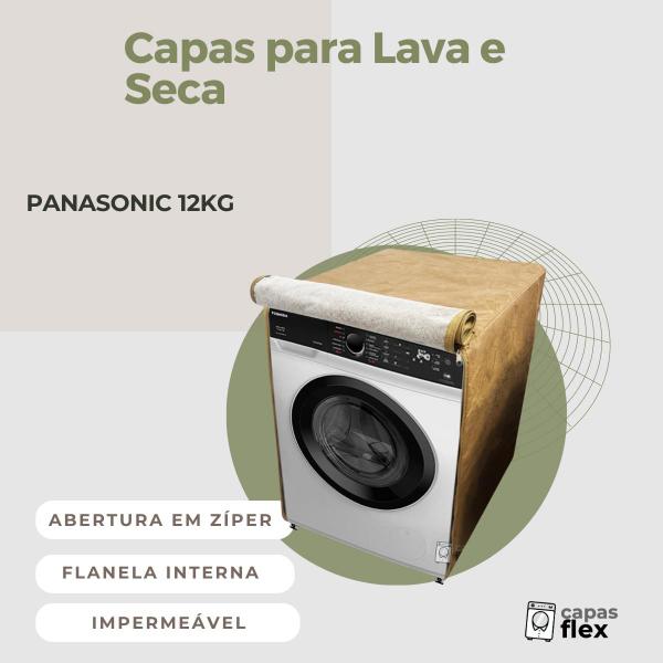 Capa lava e seca panasonic 12kg impermeável flex - Capas Flex Imagem de Capa lava e seca panasonic 12kg impermeável flex
