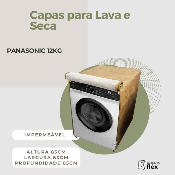 Capa lava e seca panasonic 12kg impermeável flex - Capas Flex Imagem de Capa lava e seca panasonic 12kg impermeável flex