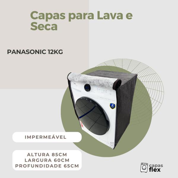 Imagem de Capa lava e seca panasonic 12kg impermeável flex