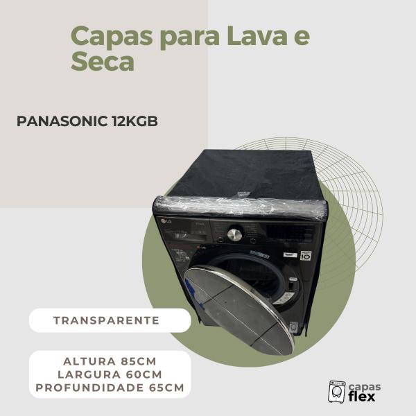 Imagem de Capa lava e seca panasonic 12kg transparente flex