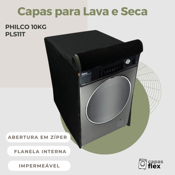 Imagem de Capa lava e seca philco 10kg pls11t impermeável flex