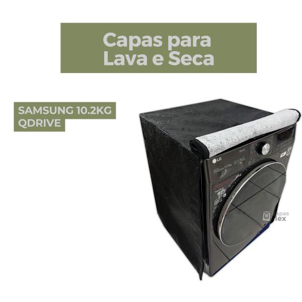 Imagem de Capa lava e seca samsung 10.2kg qdrive impermeável flex