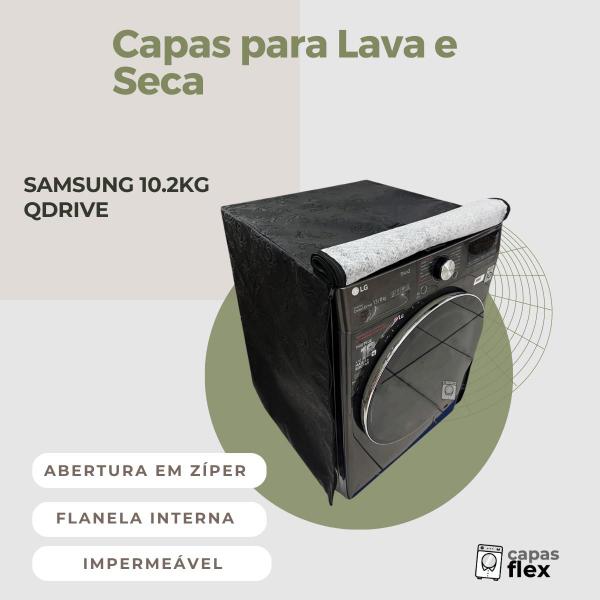 Imagem de Capa lava e seca samsung 10.2kg qdrive impermeável flex