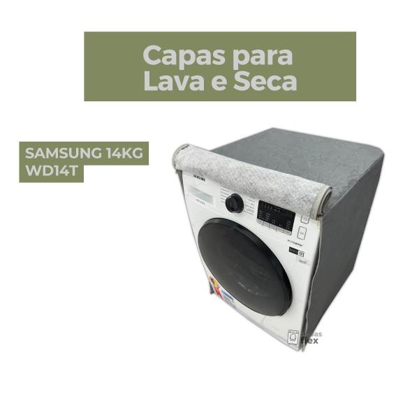 Imagem de Capa lava e seca samsung 14kg wd14t impermeável flex