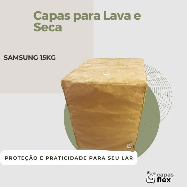 Capa lava e seca samsung 15kg mpermeável flex - Capas Flex Imagem de Capa lava e seca samsung 15kg mpermeável flex