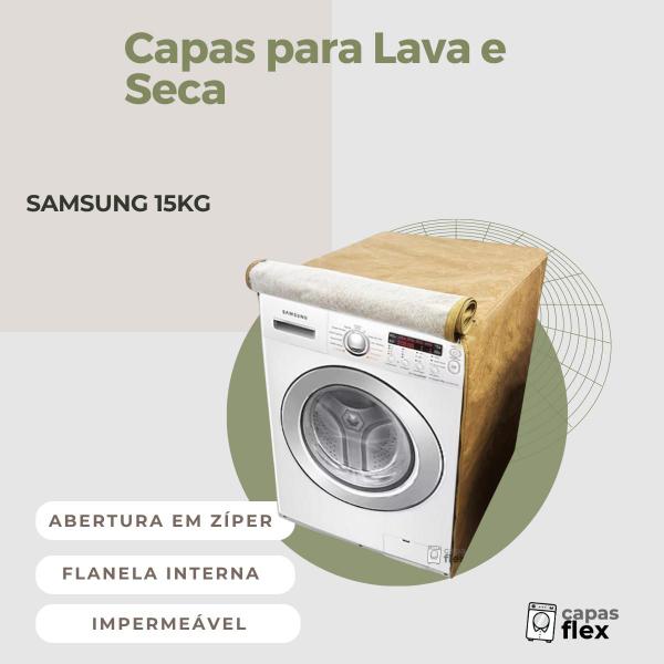 Capa lava e seca samsung 15kg mpermeável flex - Capas Flex Imagem de Capa lava e seca samsung 15kg mpermeável flex