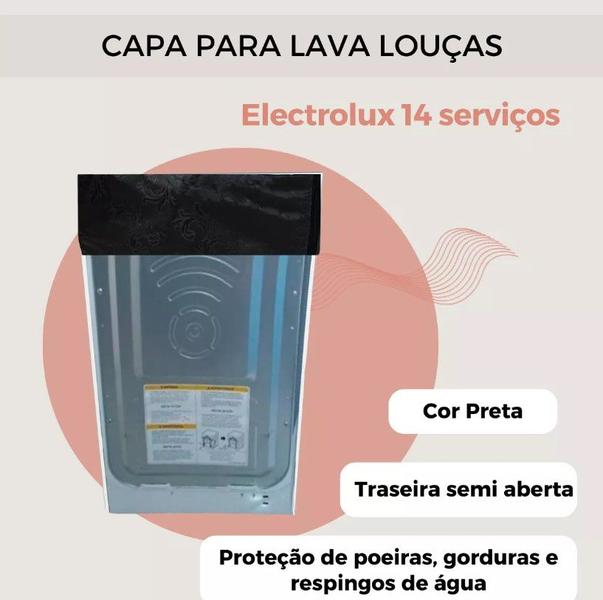 Imagem de Capa lava louças electrolux 14 serviços impermeável flex