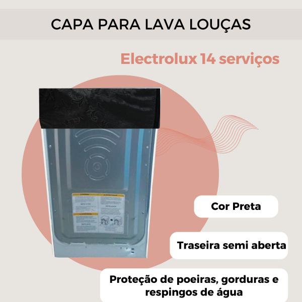 Capa lava louças electrolux 14 serviços transparente flex - Capas Flex Imagem de Capa lava louças electrolux 14 serviços transparente flex