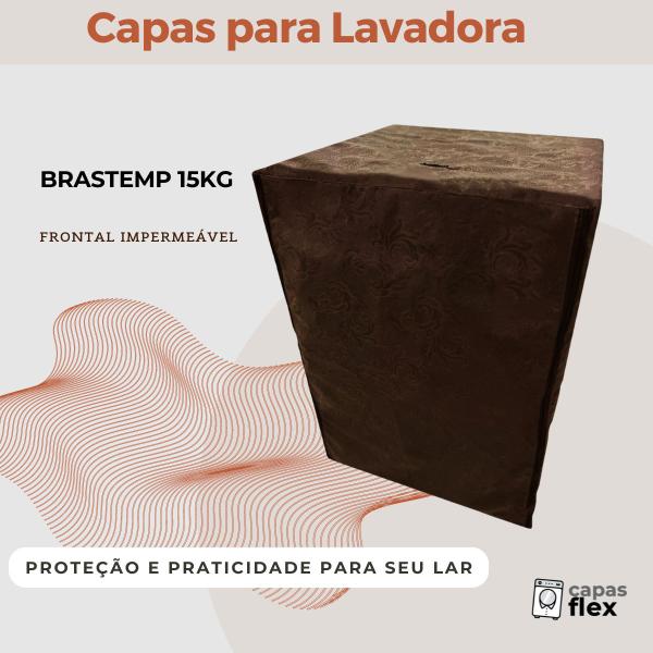 Imagem de Capa lavadora frontal brastemp 15kg impermeável flex