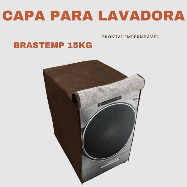 Imagem de Capa lavadora frontal brastemp 15kg impermeável flex