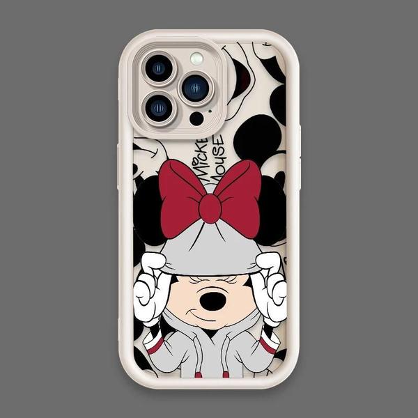 Imagem de Capa Macia Mickey e Minnie Mouse para iPhone 15/14/13/12/11 - Design Encantador