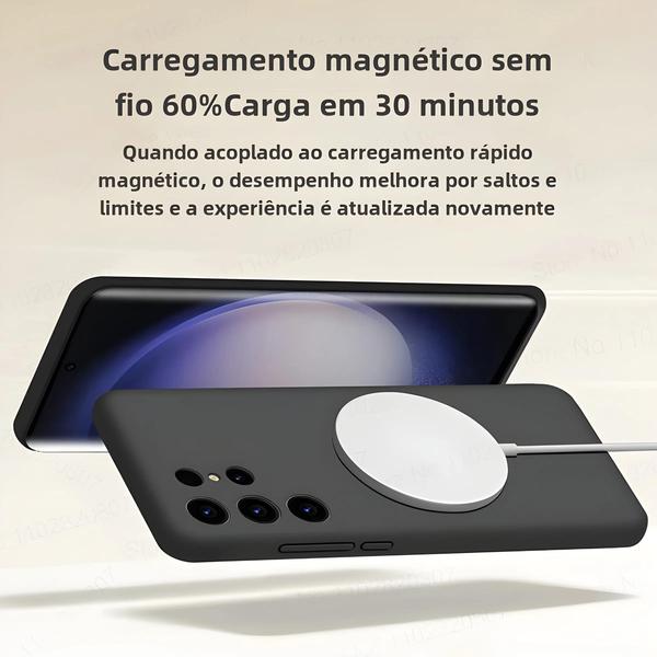 Imagem de Capa Magnética com Carregamento Sem Fio para Samsung Galaxy S24/S23/S22/S21 Ultra