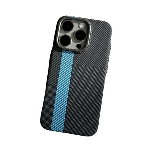 Capa MagSafe de Fibra de Carbono para iPhone 15 Pro/14 Pro Max/14/13