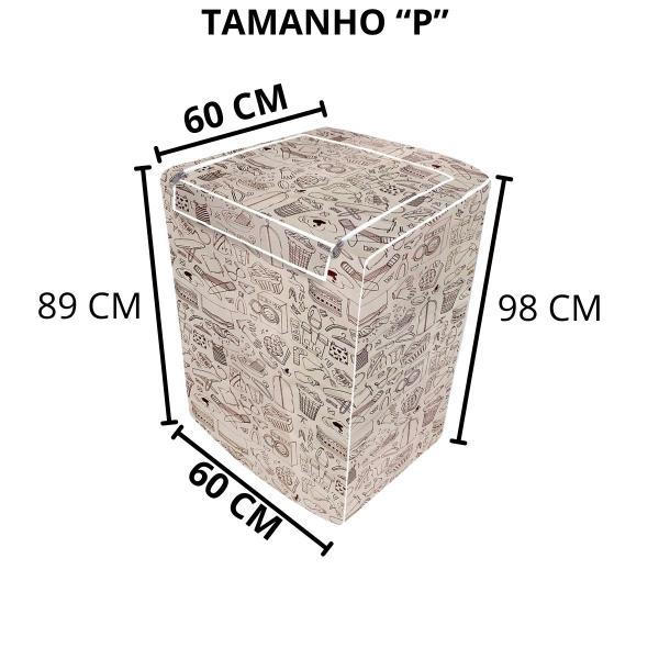 Imagem de Capa Máquina De Lavar Brastemp Consul Bege Desenho 5kg 10kg